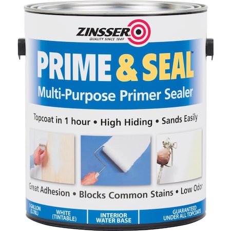 Zinsser Interior Prime & Seal Water-Based Primer, White, 1 Gal. 1801